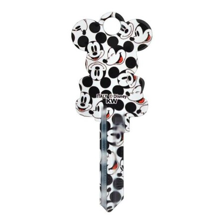 Hillman Hillman 5005214 Mickey Disney Mouse House & Padlock Universal Key Blank with 68-SC1 Double Sided Case - Pack of 5 5005214